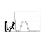 CORTECO 12014729B Retén para ejes, cigüeñal