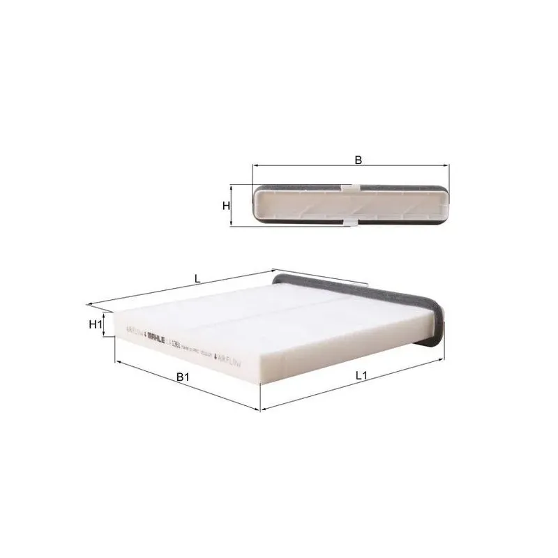 MAHLE LA1361 Filtro, aire habitáculo