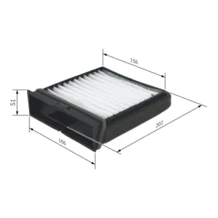 BOSCH 1987432157 Filtro, aire habitáculo