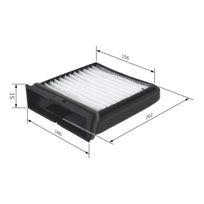 BOSCH 1987432157 Filtro, aire habitáculo