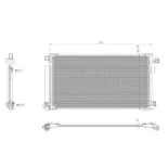 NRF 350500 Condensador, aire acondicionado