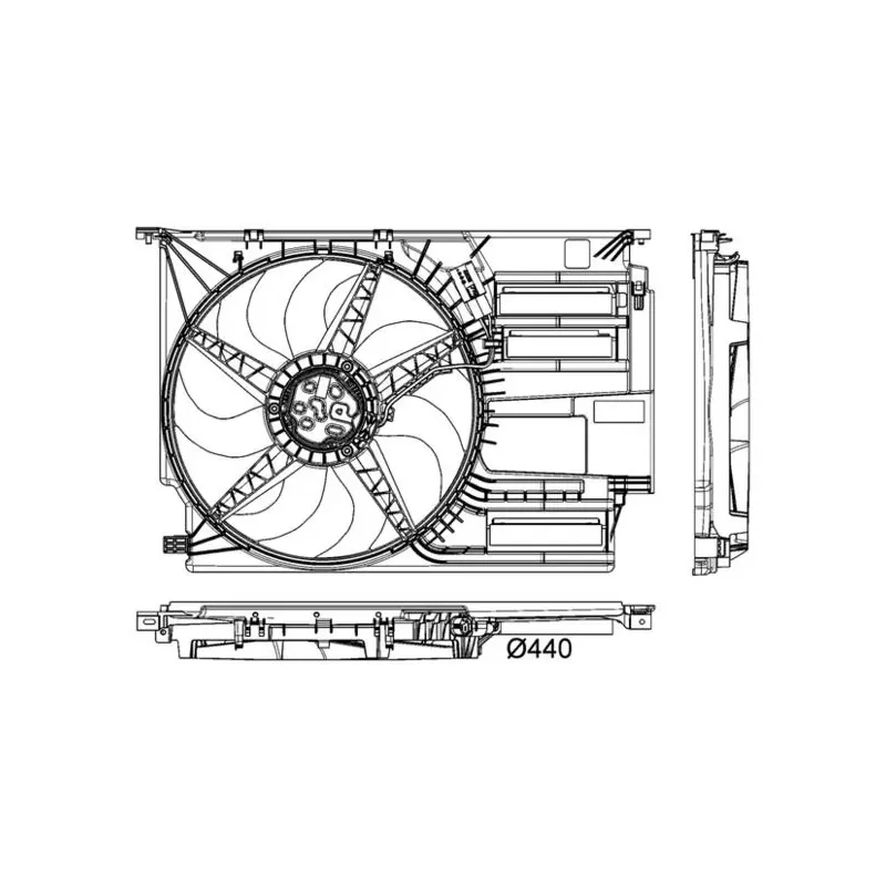 MAHLE CFF403000P Ventilador, refrigeración del motor