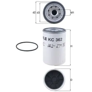 MAHLE KC362D Filtro combustible