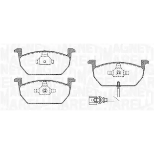 MAGNETI MARELLI 363916060819 Juego de pastillas de freno