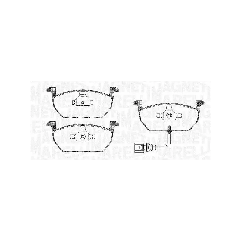 MAGNETI MARELLI 363916060819 Juego de pastillas de freno