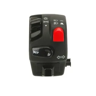 Mando eléctrico Domino Serie 9A izquierdo negro 0068AA.9A.04-04