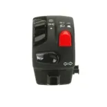 Mando eléctrico Domino Serie 9A izquierdo negro 0068AA.9A.04-04