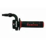 Acelerador Domino KRE03 con puño negros-rojos 3381.03-02