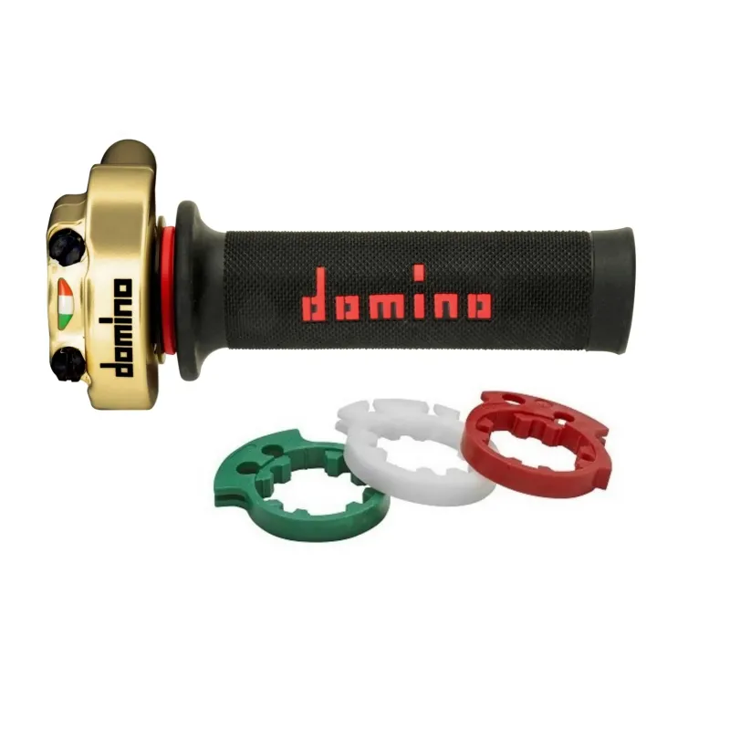 Acelerador Domino XM2 Dorado con Puños 3846.03-01