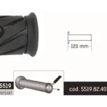 Puños de Domino negro negro 120mm abiertos 5519.82.40.06-0