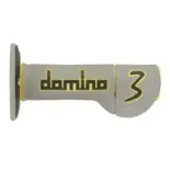 Puños Domino EXP3 OffRoad gria-amarillo-negro
