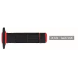 Puños de Domino A020 Off Road negro-rojo A02041C4240A7-1