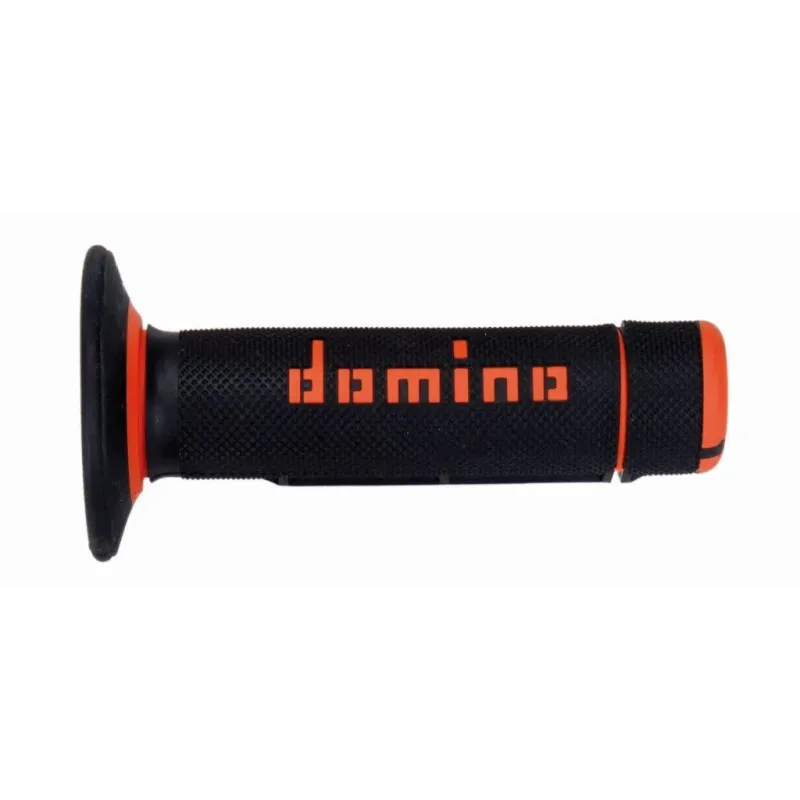 Puños de Domino A020 Off Road negro-naranja A02041C4540A7-1
