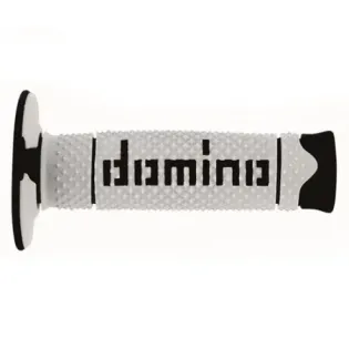 Puños de Domino A260 Off Road blanco-negro A26041C4046A7-0