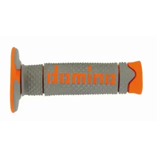 Puños de Domino A260 Off Road gris-naranja A26041C4552A7-0