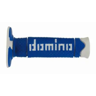 Puños de Domino A260 Off Road azul-blanco A26041C4648A7-0