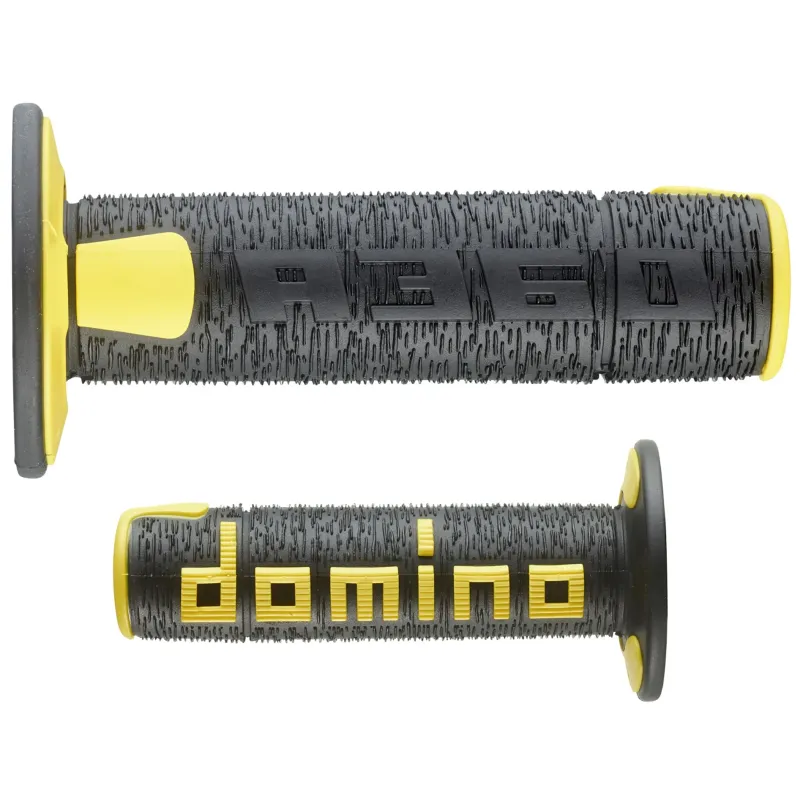 Juego de puños Domino negros-amarillos Off Road A36041C4047A7-0