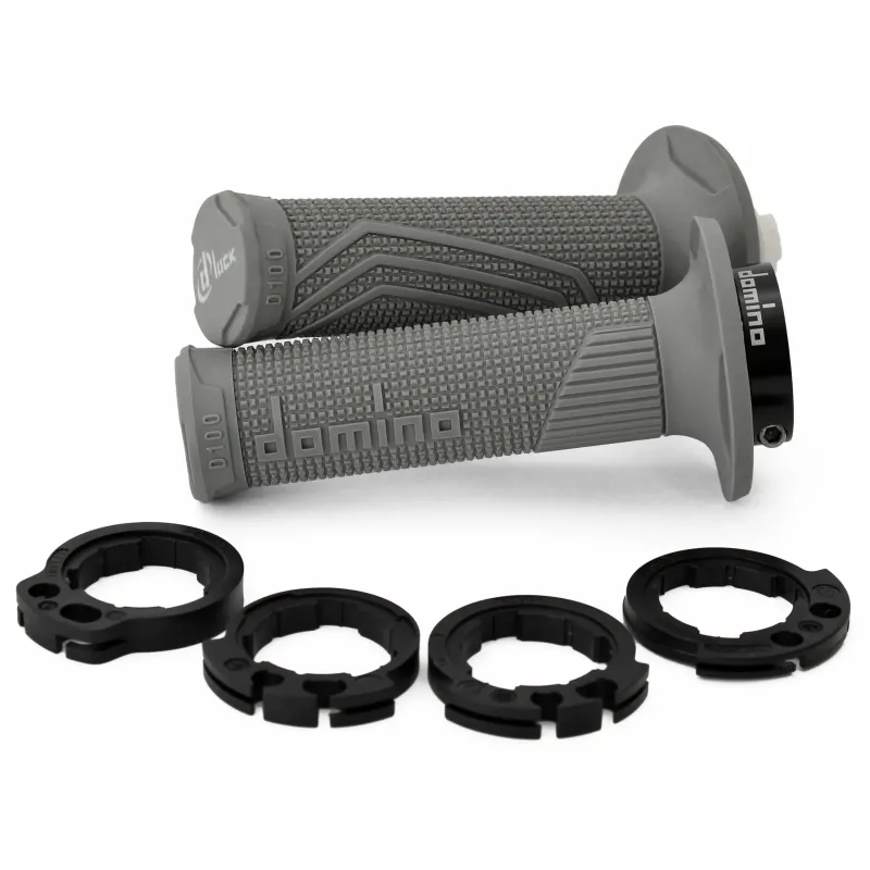 Puños Domino D-Lock gris con anillos Push-Pull - D10046C5200A9-0