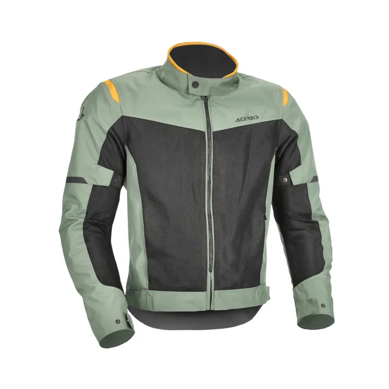 Chaqueta Acerbis CE Ramsey Vented 2.0 color verde y amarillo - 0026149.374
