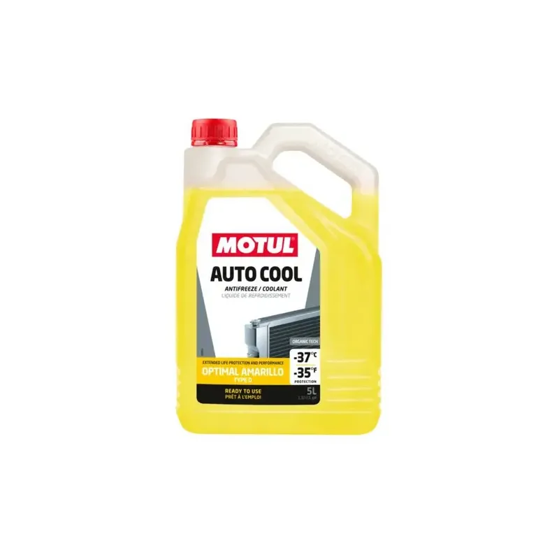 Líquido refrigerante MOTUL Auto Cool Optimal -35ºC amarillo 5L - 112657