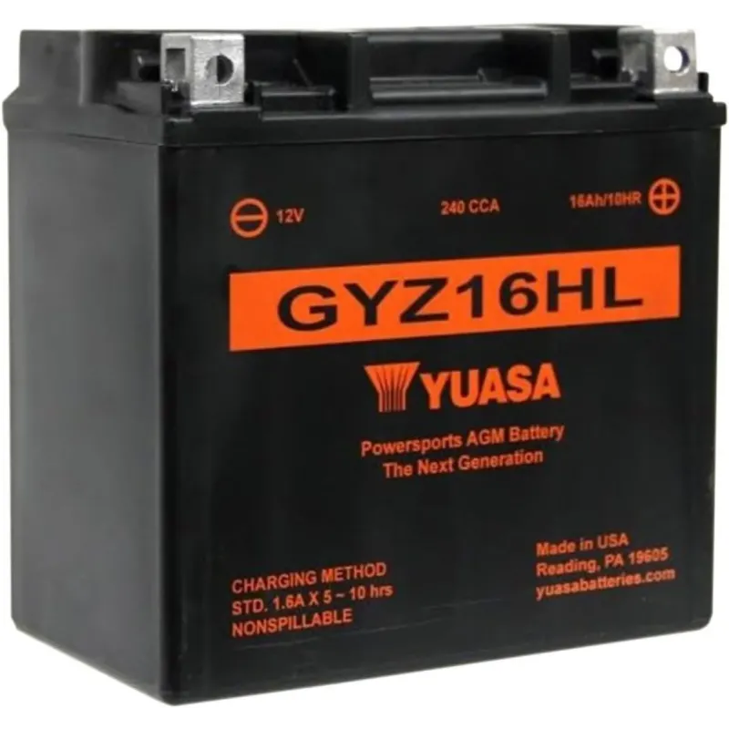 Batería para motocicleta Yuasa MF 16.8Ah WC - GYZ16HL