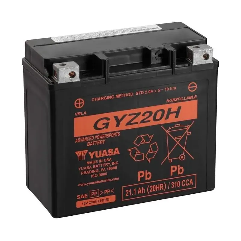 Batería para motocicleta Yuasa MF 21.1Ah WC - GYZ20H