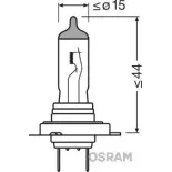 Lámpara faro de carretera H7 12V 55W 4200K Halógena C Osram
