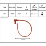 Pipa bujía de moto con cable NGK 8054 Racing CR4