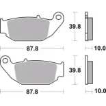 Pastillas de freno moto Brembo orgánicas 07HO61CC