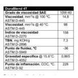 Aceite de motor 4t Valvoline Durablend 10w40 1 litro 862061