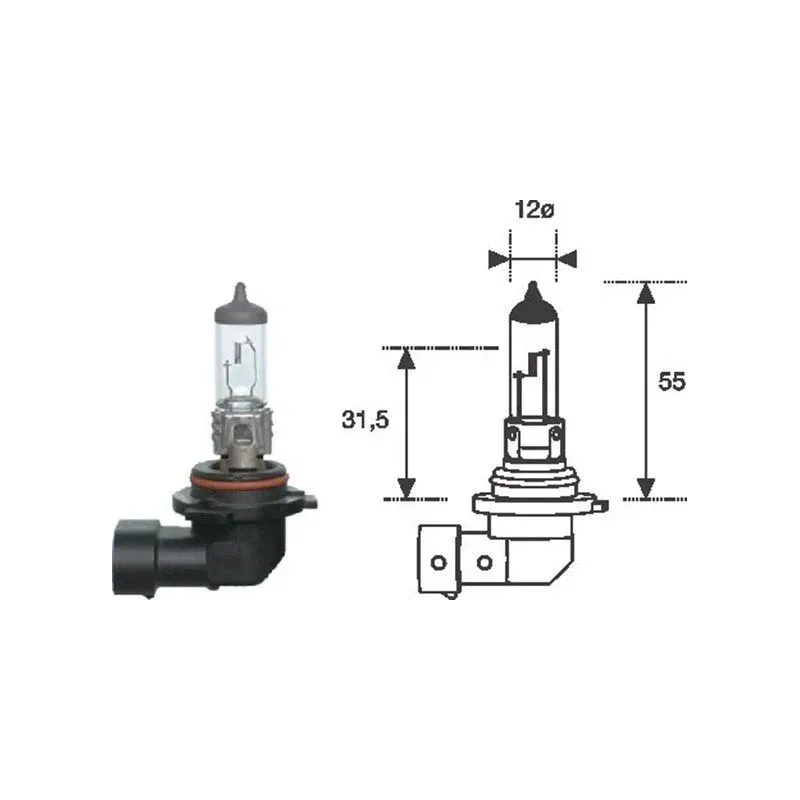 Lampara HB4 12V 51W P22d Halógena Magneti Marelli