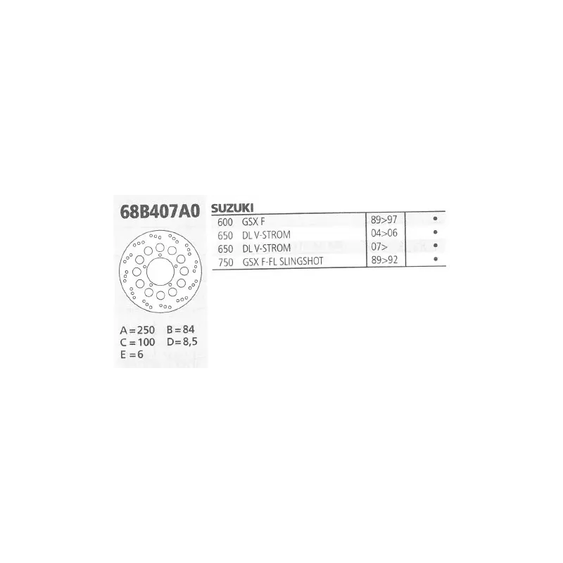 Disco Brembo serie oro 68B407A0