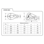 Funda para moto Oxford Protex Stretch Outdoor Premium negro Talla S - CV160