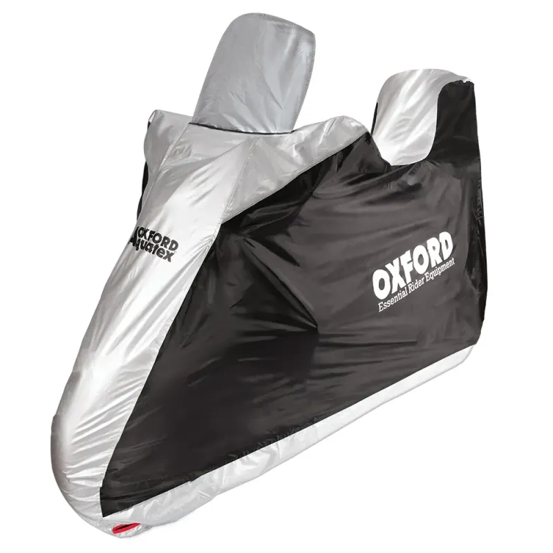 Funda para Moto Oxford Aquatex, moto con cúpula y Baul CV217