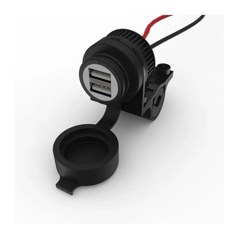 Toma USB doble para moto Oxford – 5 V 2 A, resistente a la intemperie