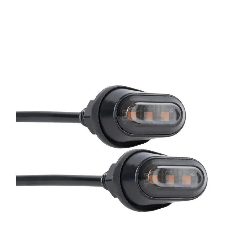 Intermitentes moto led  Oxford DarkEye – Flush-Fit micro lente ahumada