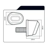 Intermitentes moto led  Oxford DarkEye – Flush-Fit micro lente ahumada