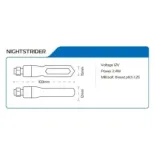 Intermitentes moto Oxford NightStrider – LED secuenciales con resistencias (juego)