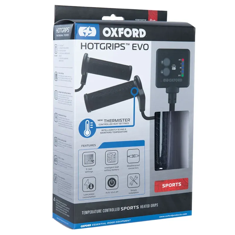 Puños calefactables Oxford EVO Sports con control temperatura EL422