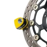 Candado de disco Oxford Micro X45 con alarma amarillo/negro - LK213