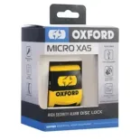 Candado de disco Oxford Micro X45 con alarma amarillo/negro - LK213
