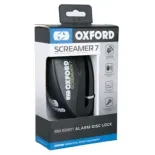 Candado de disco con alarma Oxford Screamer 7 negro/negro - LK289