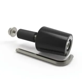 Contrapesos de manillar de aluminio CNC, negros Oxford
