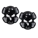 Deslizaderas de rodilla blanca Skull Oxford para circuito y carretera - OX683
