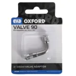 Adaptador de válvula Oxford 90° – Cromado