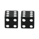 Tapones de válvula Oxford Lucky Dice – aleación CNC anodizada, pareja