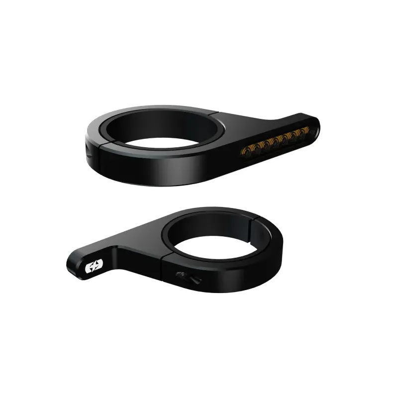 Intermitentes moto secuenciales montados en horquilla (par) Oxford DarkTurner LED