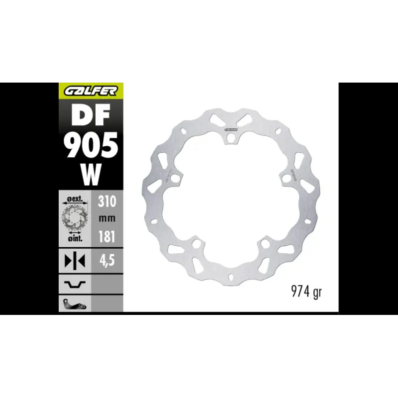 Disco de freno delantero BMW R 1300 GS Wafe DF905W