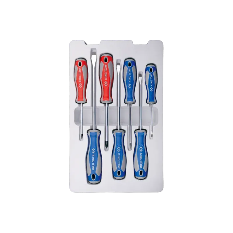 Juego de destornilladores ranurados y tipo phillips 7 piezas King Tony