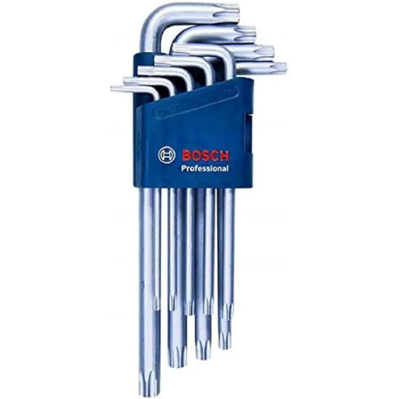 Juego de 9 llaves  Torx (acodadas) Bosch Profesional  1600A01TH4
